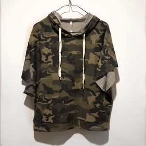Camo Hoodie Fashion Top